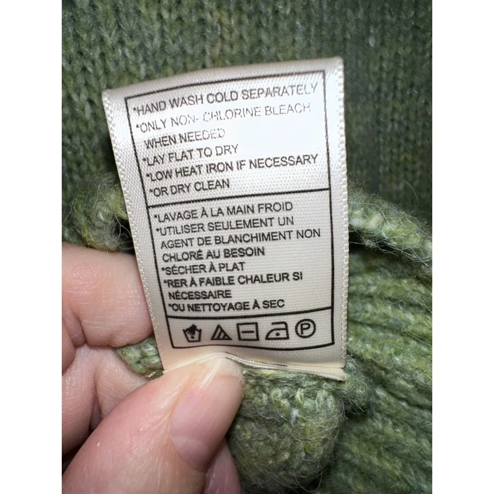 Steve Madden Kiana Light Green Textured Women's Sweater‎ XS